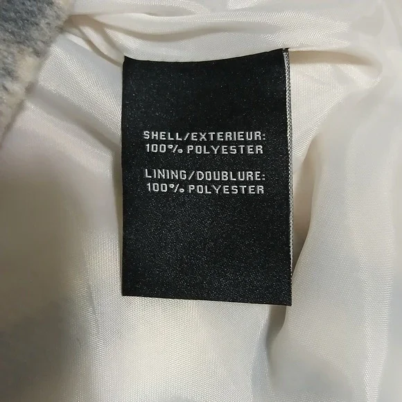 BAGATELLE COLLECTION Women's Plaid Blazer Jacket Cream Gray Size M Single Button - Picture 10 of 12